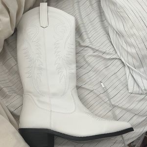 white cowboy boots